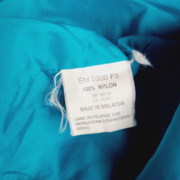 VTG Columbia Bugaboo Windbreaker Jacket Men’s Large Nylon Retro 90s Blue Green - Picture 6 of 14